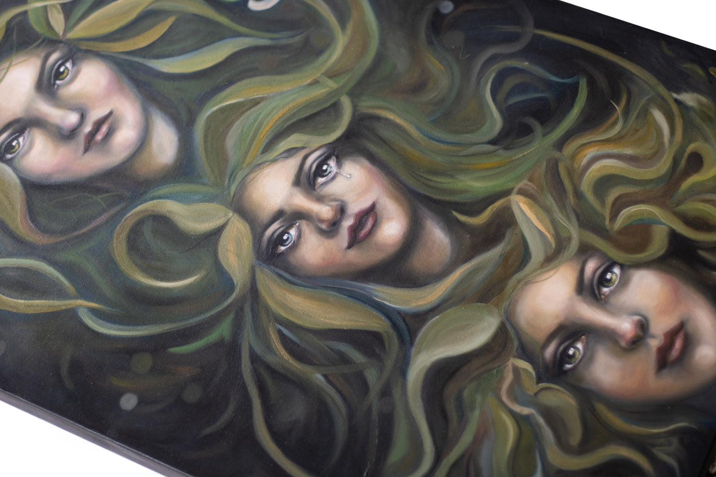 'One in 4 - but which one?' - Original oil portrait painting