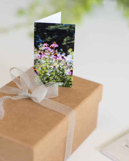 Blurry flower note cards - set of 10