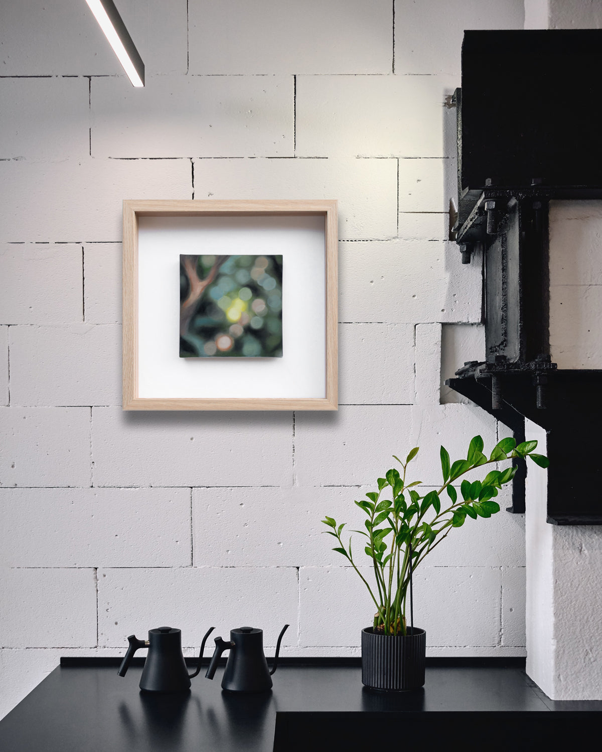 Wandering Within - Bokeh original oil painting on canvas