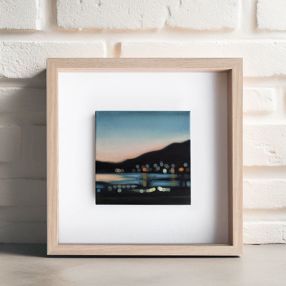 Queenstown - Bokeh original oil painting on canvas