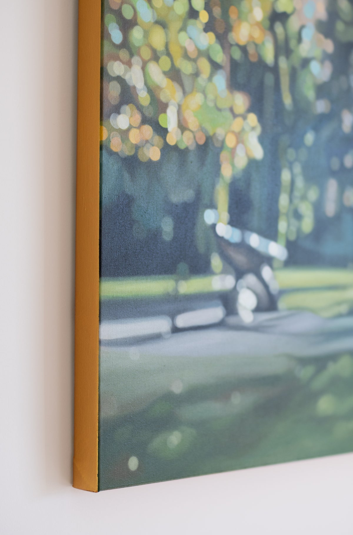 Queens Park - Bokeh oil painting on canvas