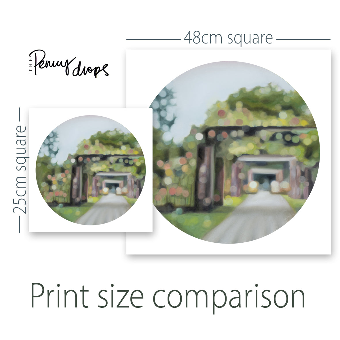 Rose Garden bokeh - fine art print