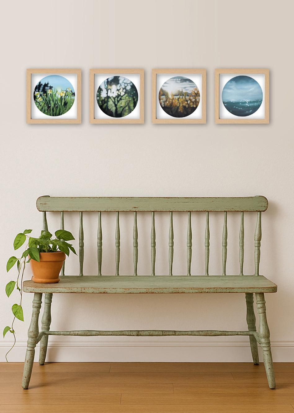 The Soft Seasons bokeh art print set