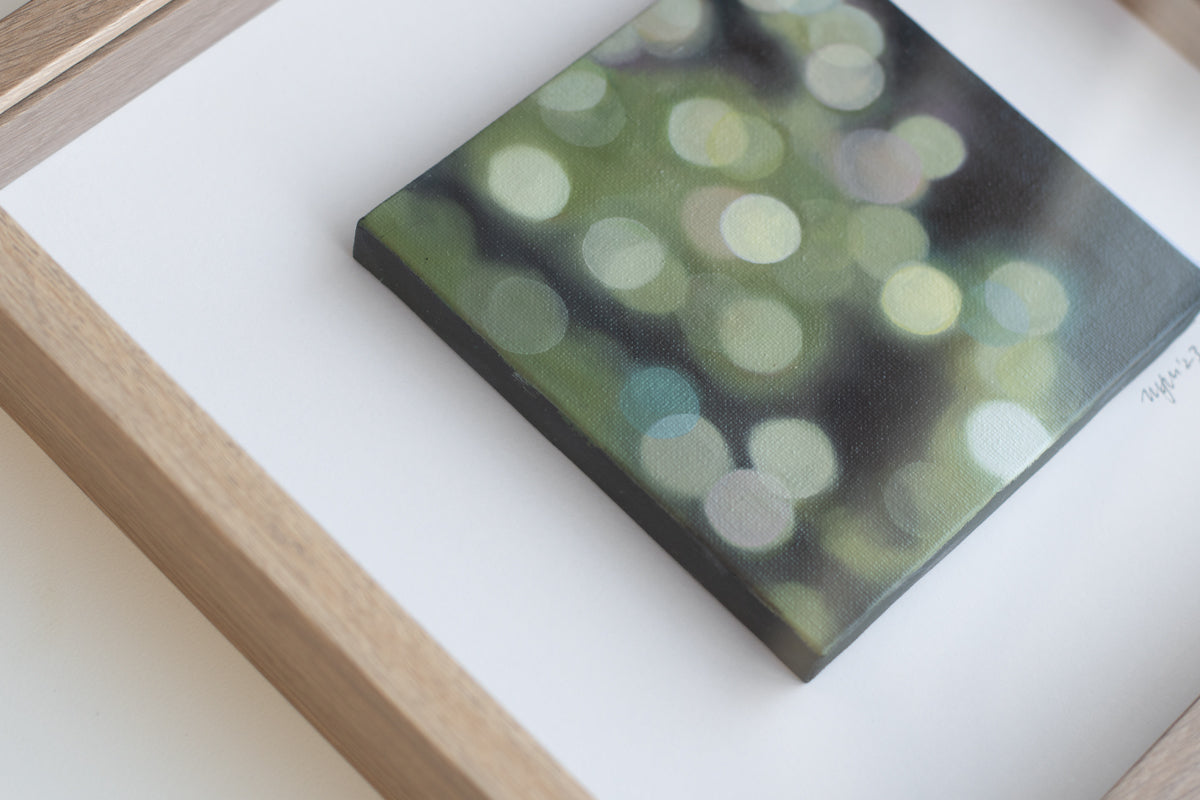 The Stillness Within - Bokeh Art, oil on canvas