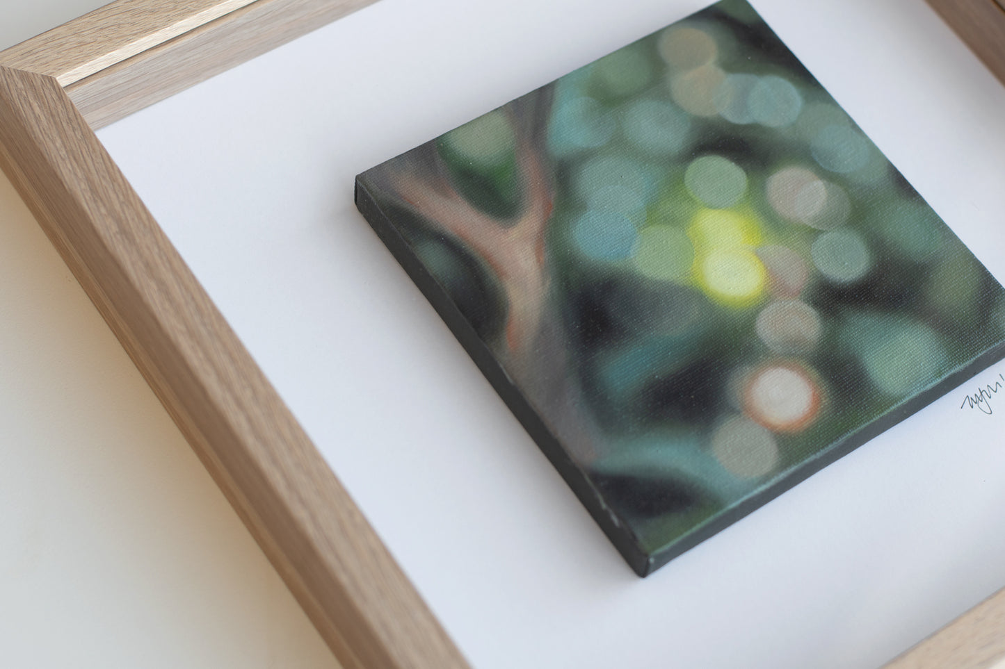 Wandering Within - Bokeh original oil painting on canvas