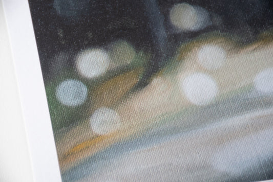 Incredible details in this print of an original oil painting of Queens Park, Invercargill by Southland artist Mel McKenzie