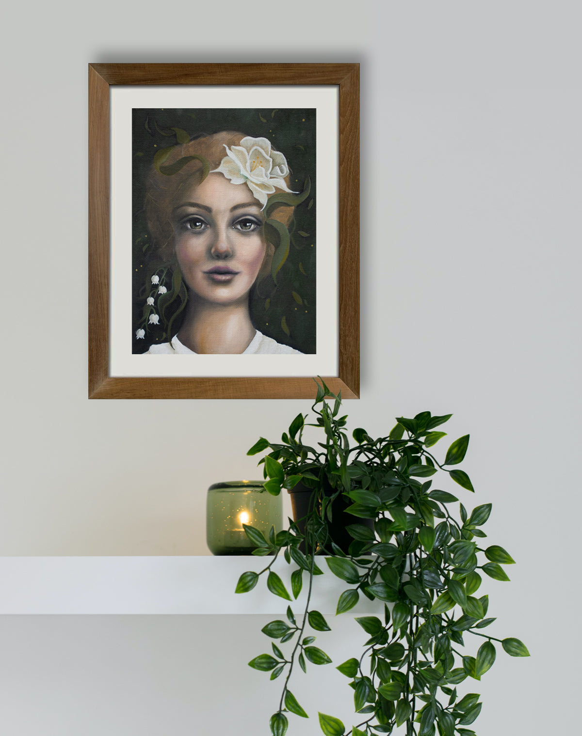 Snowdrops - original oil portrait