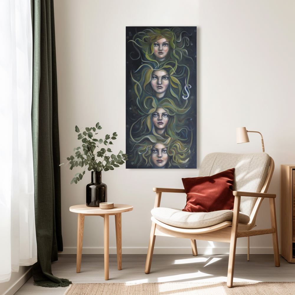 One In Four 'One in 4 - but which one?' - Original oil portrait painting ...