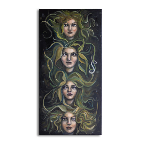'One in 4 - but which one?' - Original oil portrait painting