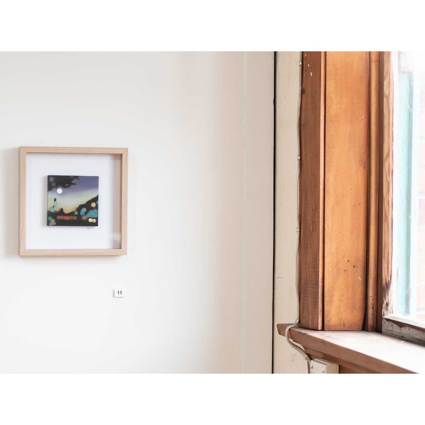 Pulse of the City - Nightscape Bokeh original oil painting on canvas