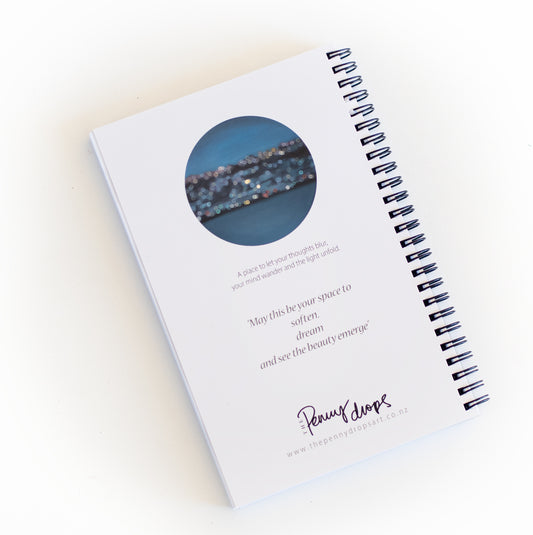 City lights notebook: A5, unlined pages