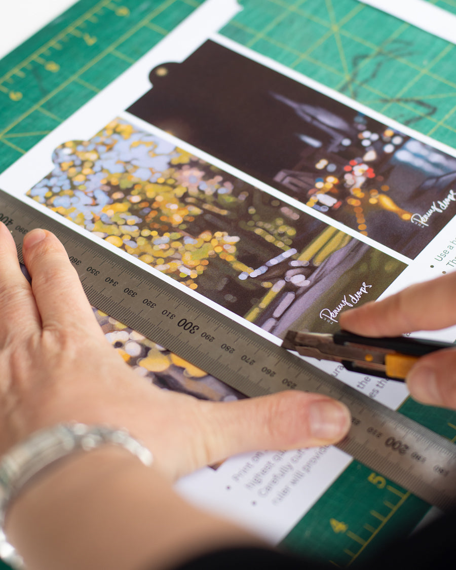 Printable Bokeh Bookmarks - Instant Download