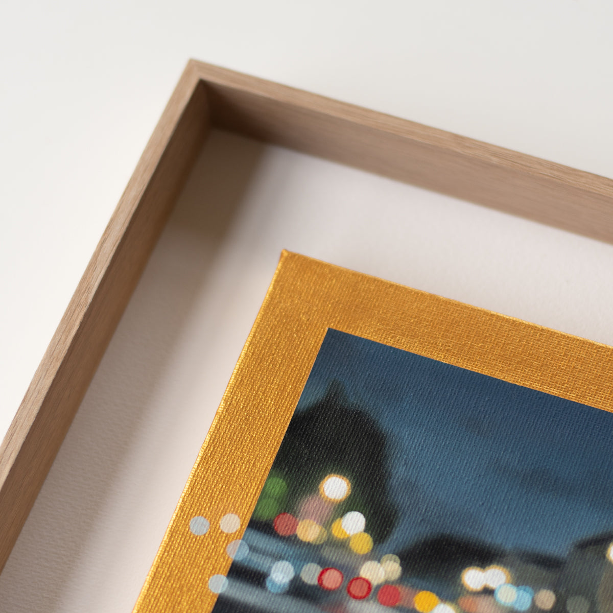 Small original oil painting - Clyde at night