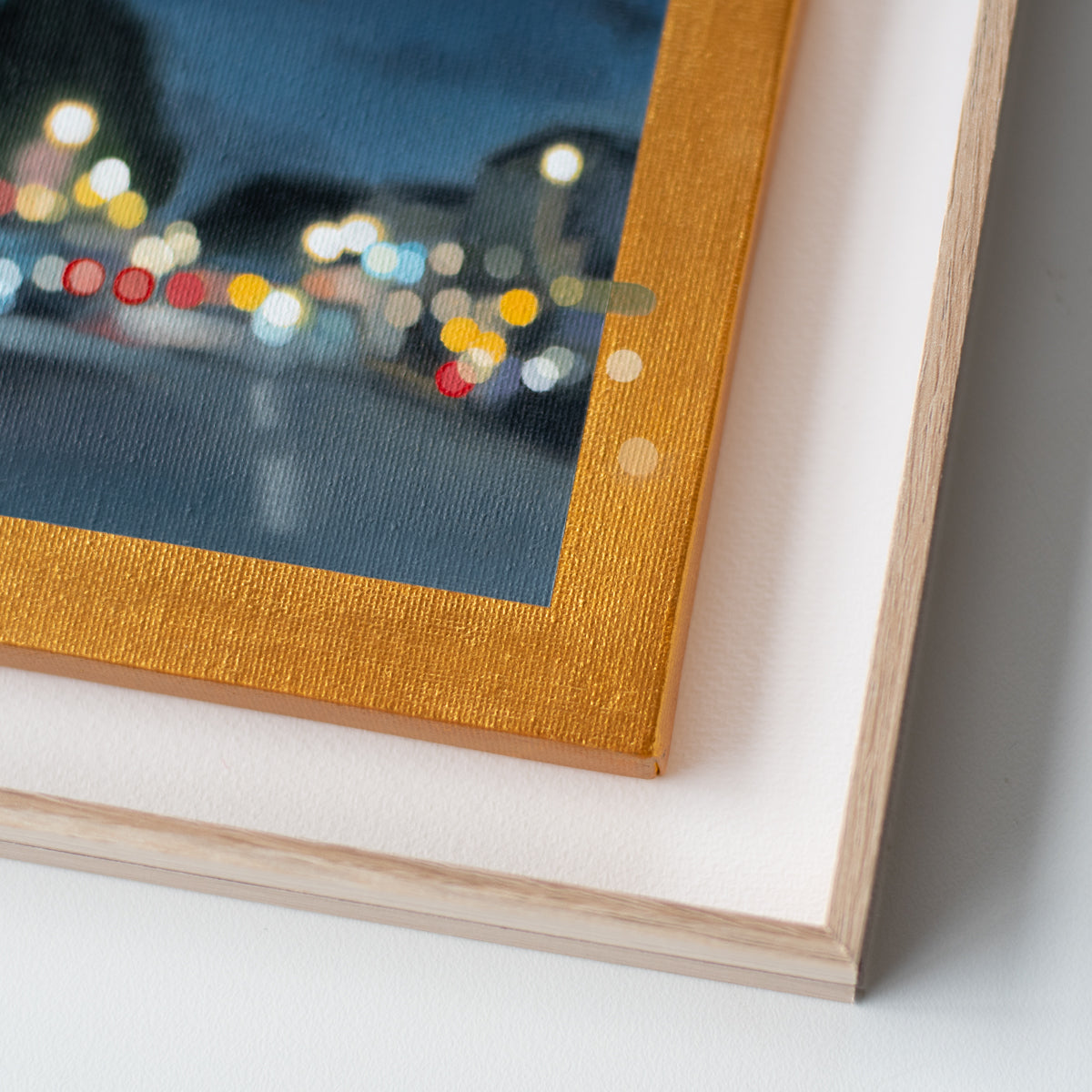 Small original oil painting - Clyde at night