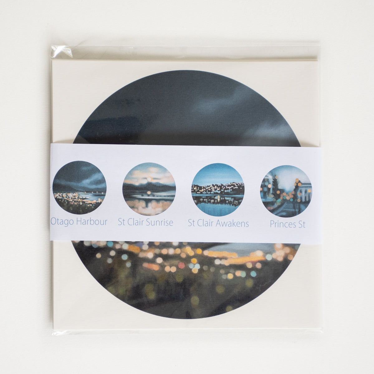 Dunedin Lights: Set of 4 Dunedin bokeh art prints
