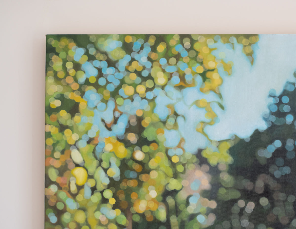 Queens Park - Bokeh oil painting on canvas