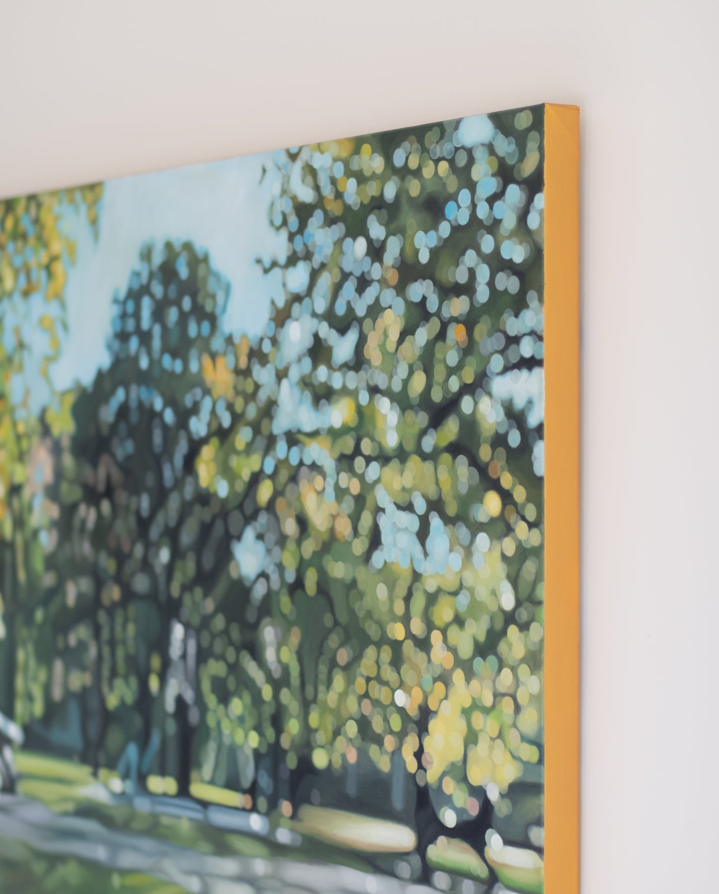 Queens Park - Bokeh oil painting on canvas