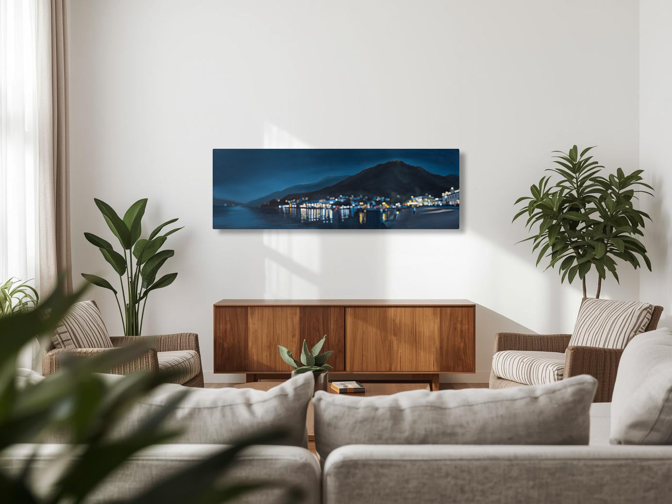 Queenstown - Bokeh oil painting on canvas