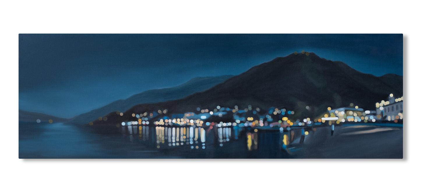 Queenstown - Bokeh oil painting on canvas