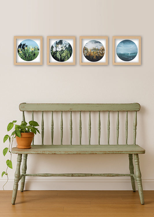 The Soft Seasons bokeh art print set