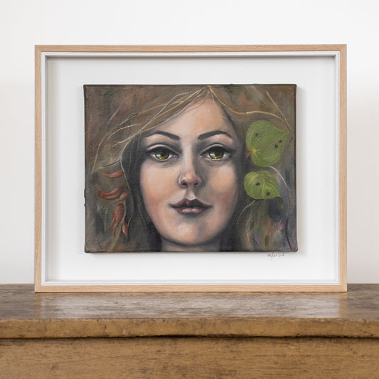 Original oil portrait - Harakeke