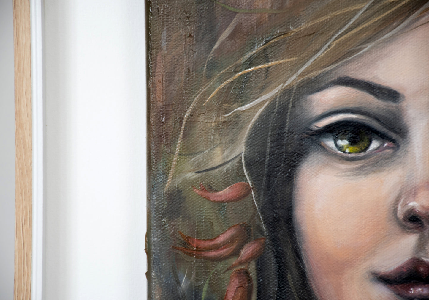 Original oil portrait - Harakeke