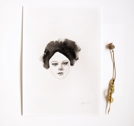 Wild Watercolour Portrait
